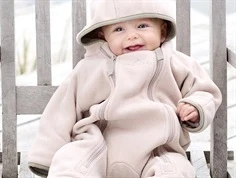 Ver de Terre mahogany rose/mocca fleecedragt